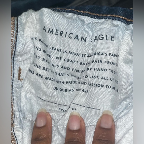 AE LIKE NEW Womenβs 360 Next Level Stretch Hi-Rise Distressed Jegging - Sz 6R - Picture 9 of 10